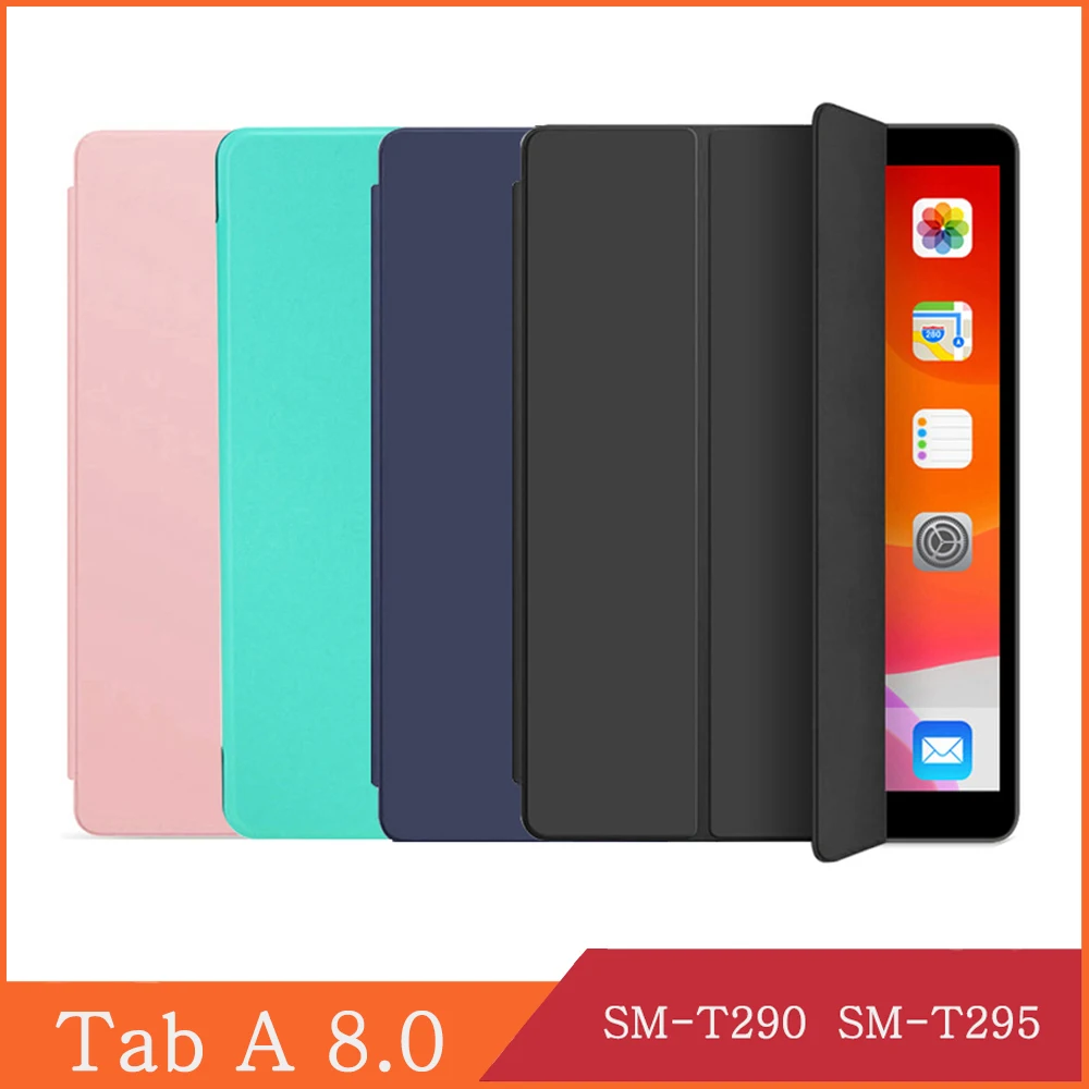 

Tablet Case For Samsung Galaxy Tab A 8.0 2019 SM-T290 SM-T295 T290 T295 Trifold Case PU Leatehr Flip Smart Cover