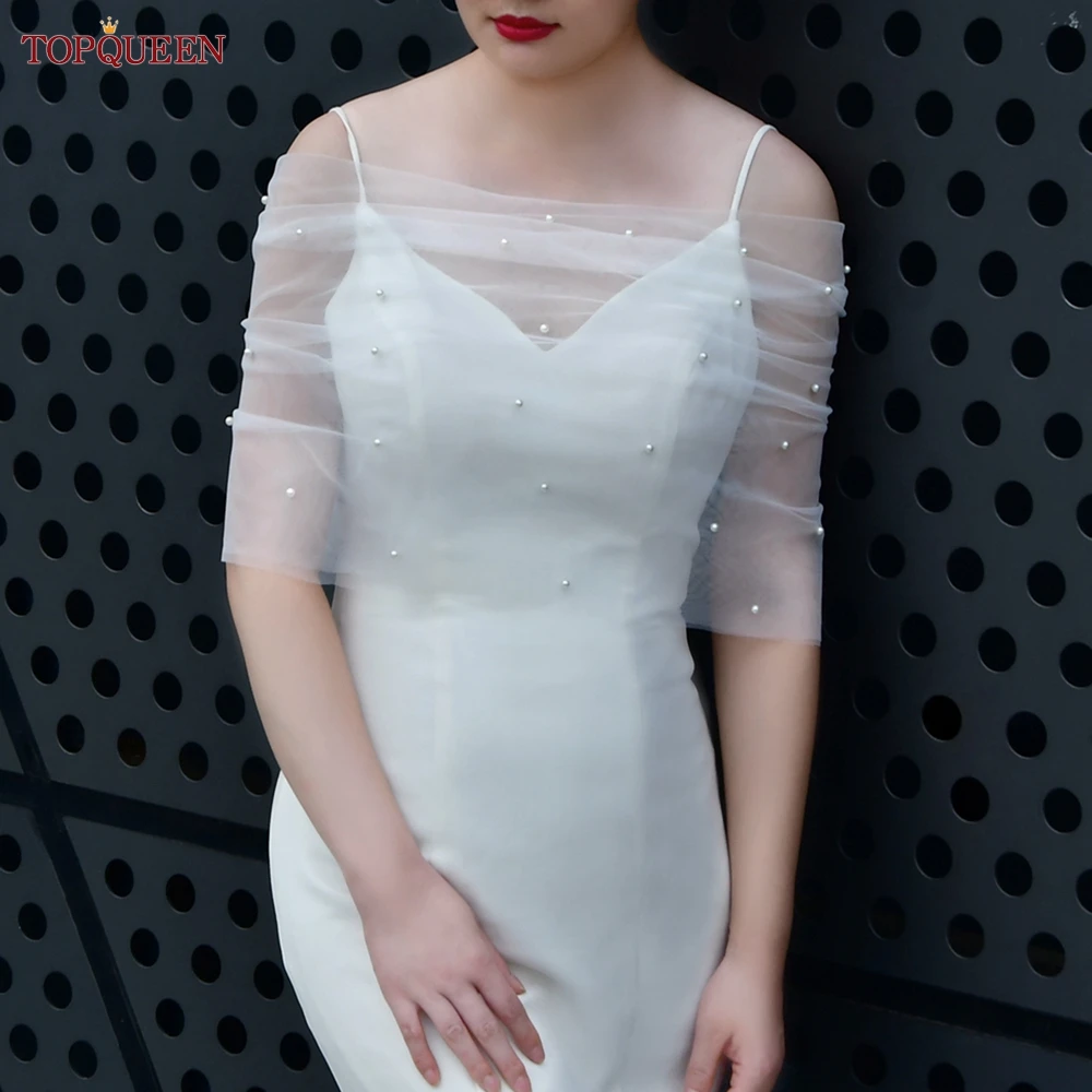 Top queen G73 DIY Braut Wrap Hochzeit Accessoires Achsel zucken für Frauen Achsel zucken Bolero Abdeckung Hochzeit Schultern Wickel oberteil weißen Schal