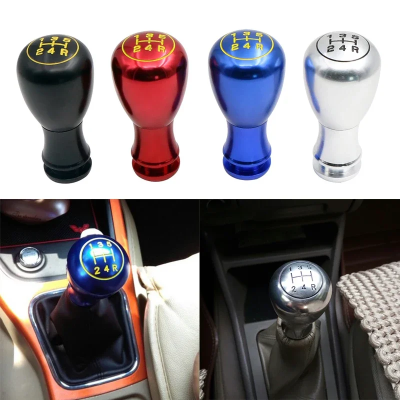 Universal Aluminum Racing 5 Speed Shifter Auto Gearstick Car Accessories Manual Transmission Car-styling Gear Shift Knob