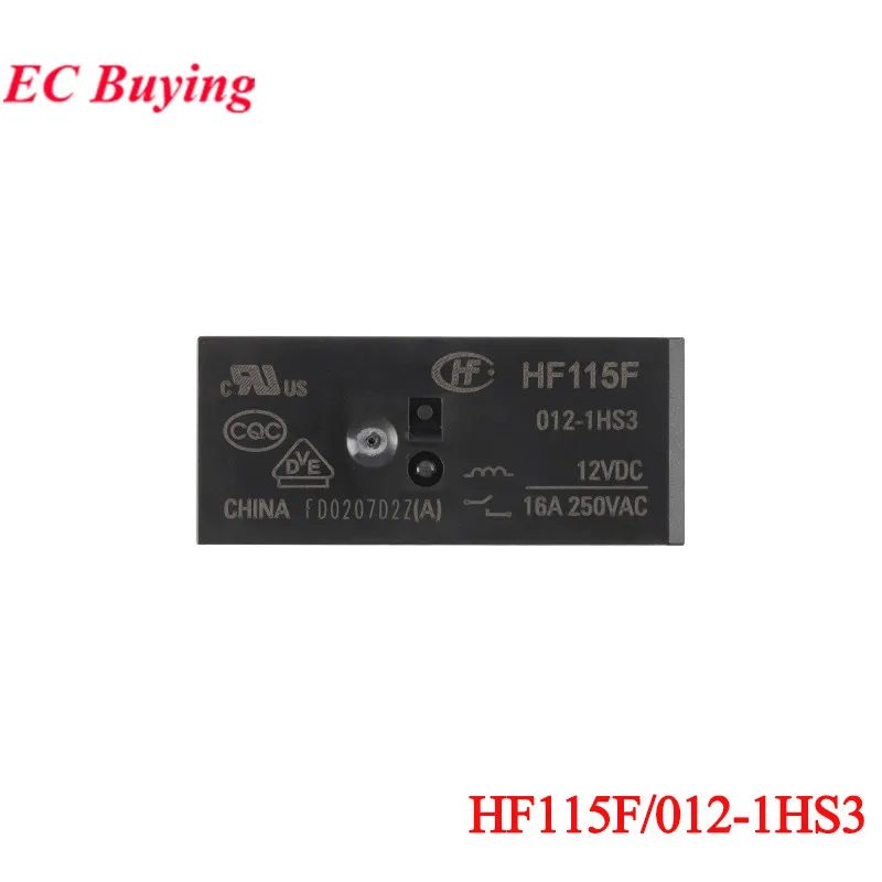 2PCS/1PC HF115F HF115F-005-1HS3 HF115F-012-1HS3 HF115F-024-1HS3 12VDC 24VDC DC 5V 12V 24V 16A 6Pin Power Relay Relais Foot 5.0mm