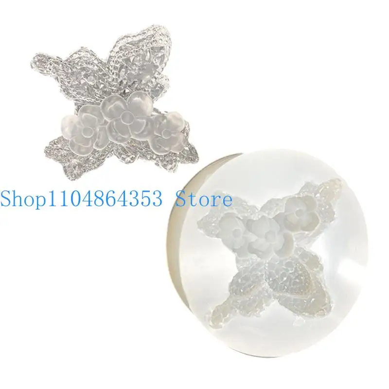 

652F Clear Silicone Butterfly Mold With Easy Release Decorative Resin Molds For Keychain Charm Decoration