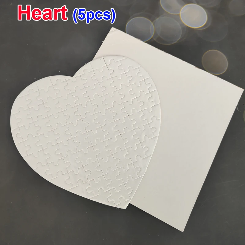 5pcs 10pcs A5-48/80 A4-120 Printable Jigsaw Puzzles  Sublimation Blanks DIY Heat Transfer Printing Photo Personal Cardboard