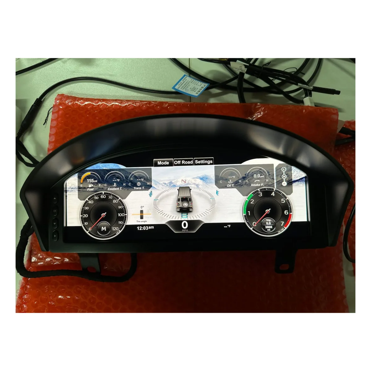 12.3'' Digital LCD Instrument Dash Screen Cluster For Land Rover Defender 2012-2016 LCD Dashboard Instrument Display