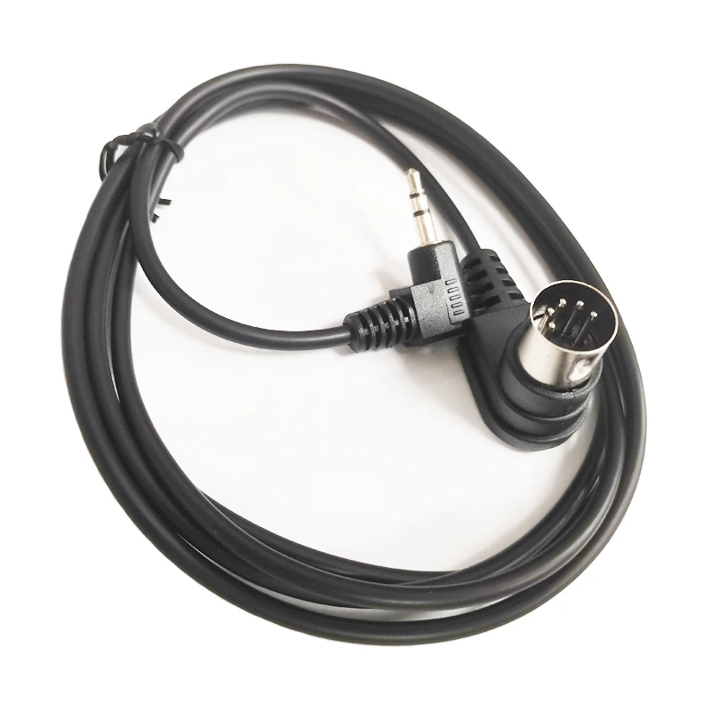 NCHTEK Dual Angled MIDI DIN 5PIN Male to 3.5mm Stereo Male Audio Adapter Cable for Musical Instrument Audio Equipment 1.5M/1PCS