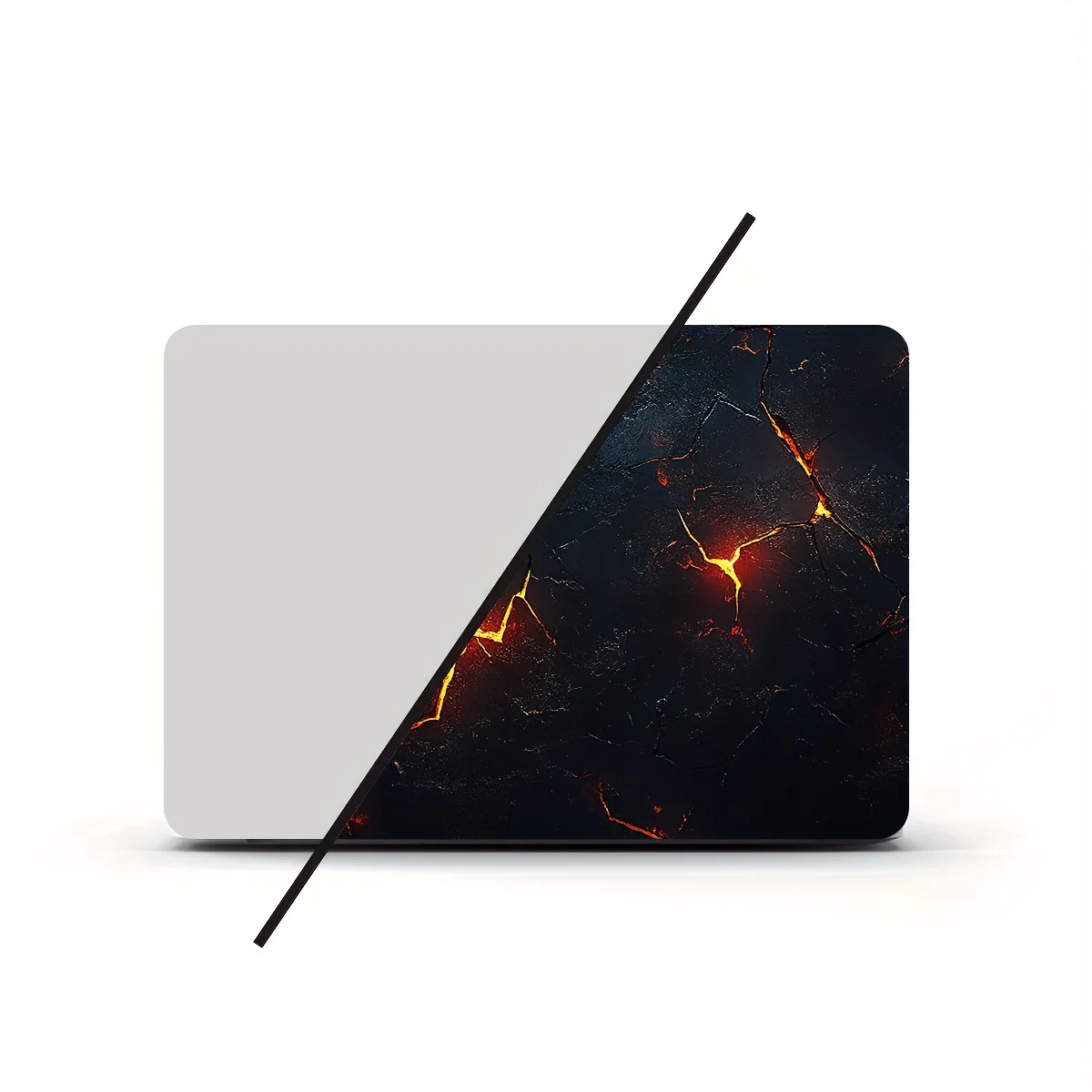 حافظة ملصق Cyberpunk للكمبيوتر المحمول منقوشة مكونة من قطعتين، ملصق عالمي Netbook Light بيج مقاوم للماء ومقاوم للخدش #5