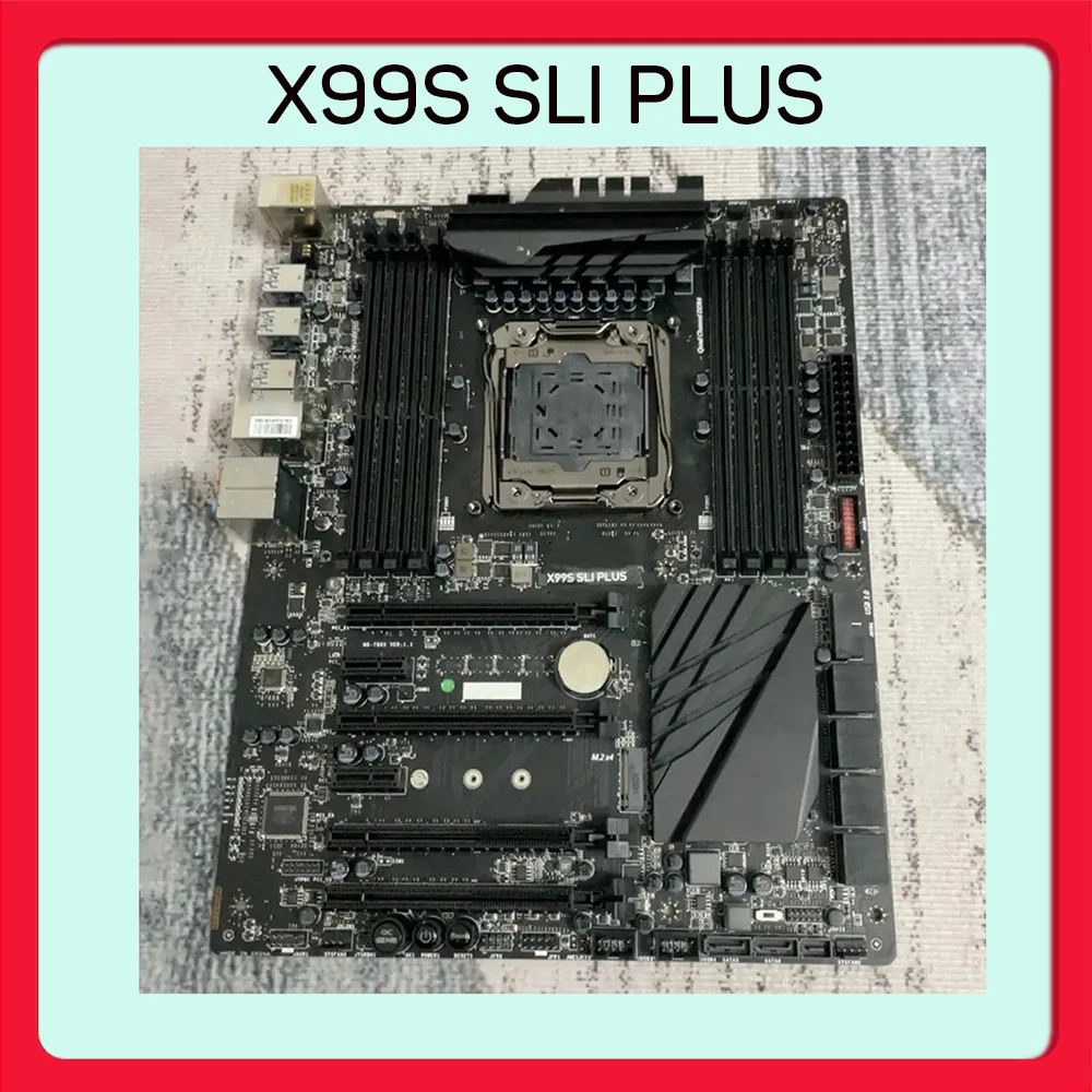 For ATX Desktop Motherboard LGA2011-3 DDR4 128G M.2 SATA3 USB3.0 Msi X99S SLI PLUS