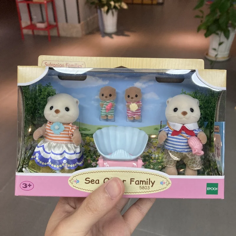 Sylvanian familles Calico créatures filles enfants jouets Miniature Anime poupée enfants jouets lapin Koala girafe chat sceau famille