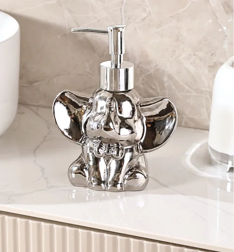 

Elephant Shape Shampoo Dispenser Bathroom Accessories Soap Bottle Portable Travel Shampoo Bottle Press-type empty bottle