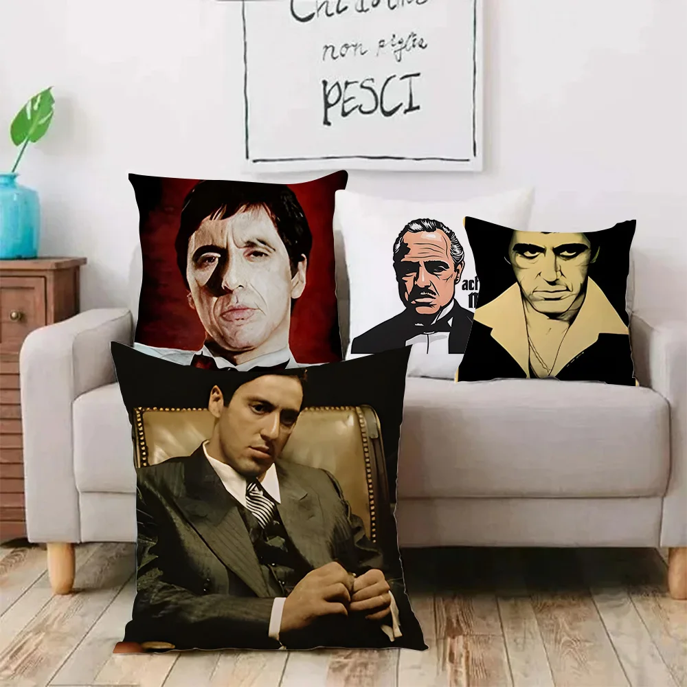 The G-Godfathers Pillow Covers Cartoon Sofa Decorative Home Double-sided Printing Short Plush Cute Cushion Cover