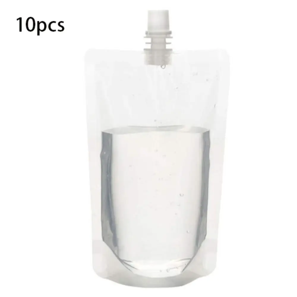 

10pcs Transparent Leak Proof for Travel Party Squeezable Plastic Liquid Containers Drink Pouch Soybean Milk Juice Pouches