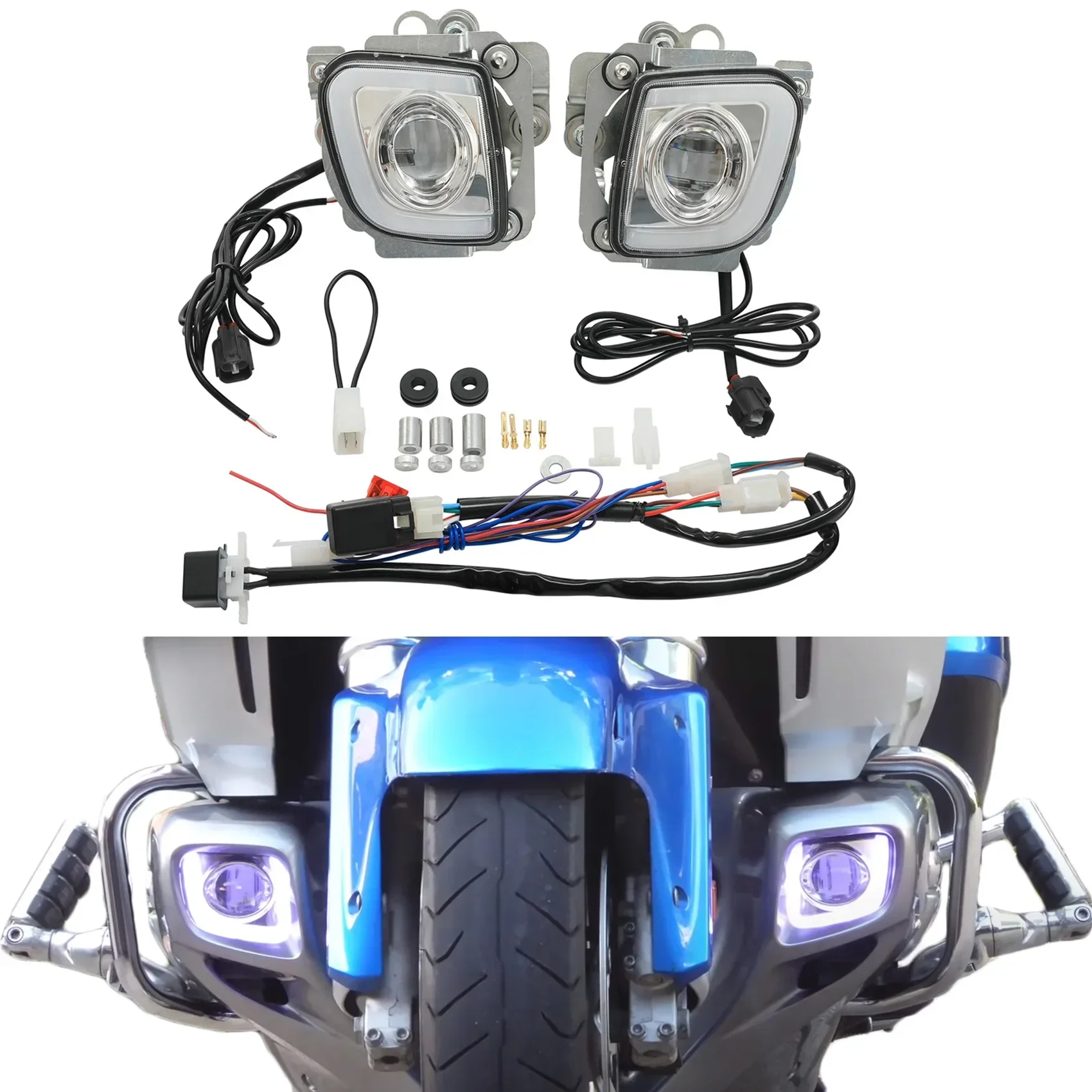 MOTO For Honda Gold Wing GL1800 GL 1800 2012-2017 2016 F6B Valkyrie 2014-2015 Motorcycle Acsessories Fog Light LED Turn Signal