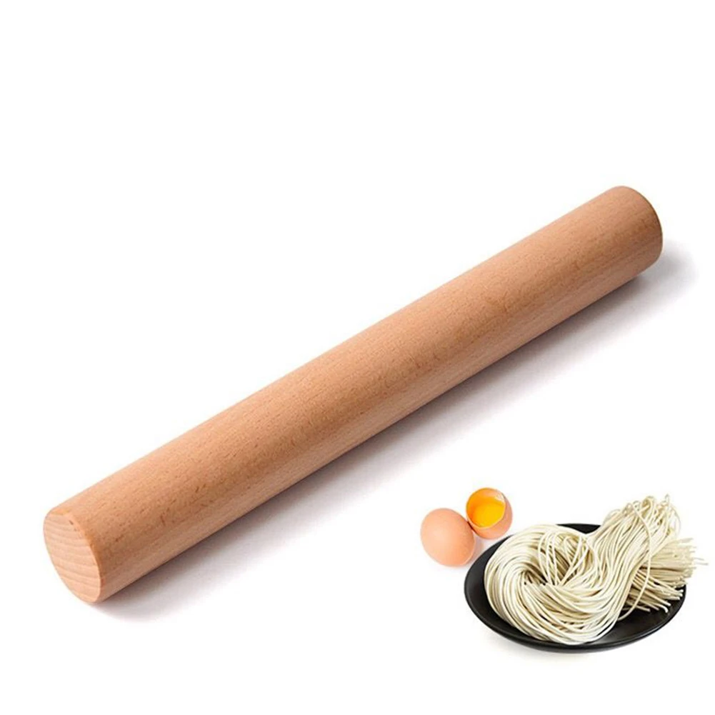 2024 New Beech Solid Wood Household Dumpling Skin Mini Rolling Pins Pin Stick Dough Baking Tool Gadgets Roller Kitchen