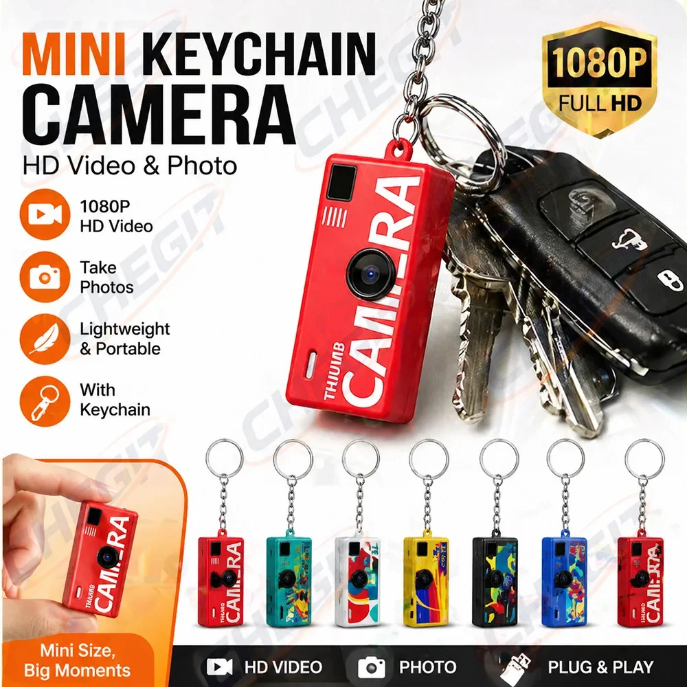 G6 Hot Mini Digital Video Camera 1080P Keychain Recorder Multiple Colors Available Support Memory Card For Kids Gift