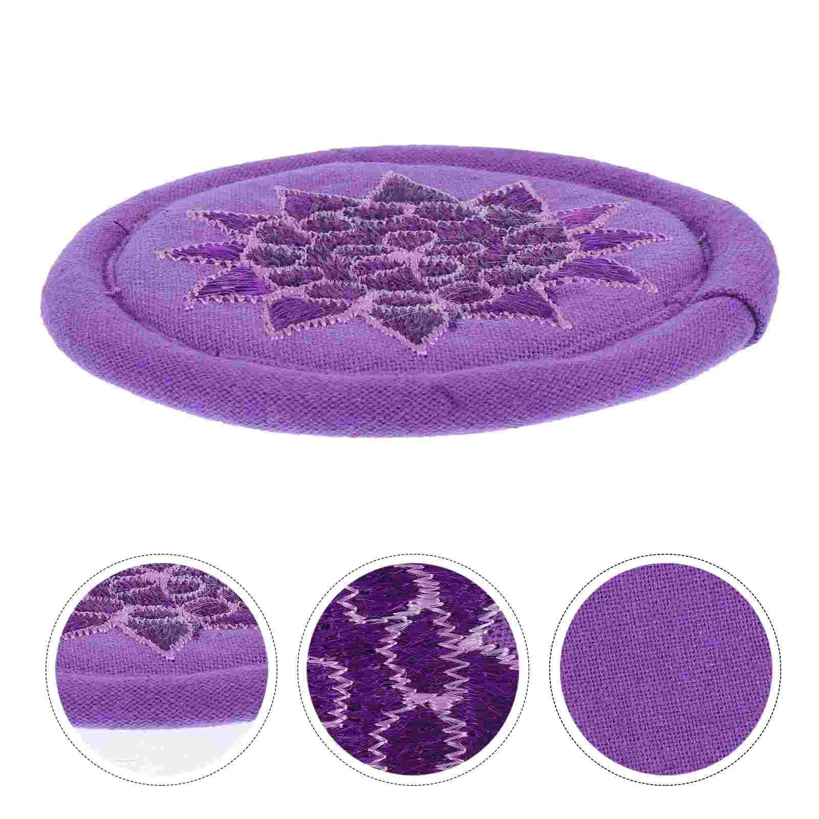 

Singing Bowl Cushion Decoration Sound Mat Coaster Round Mats Cotton Handmade Pad Supplies