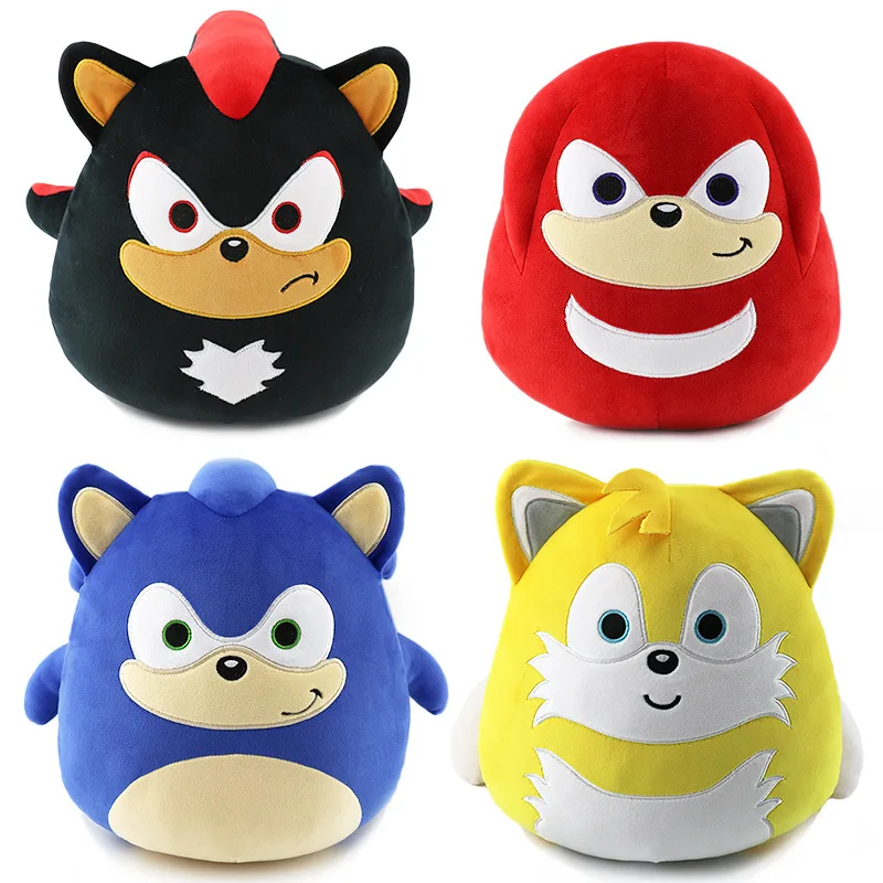 Sonic The Hedgehog Plush Doll Soft Sofa Pillow Sonic Tumbler Toy Cartoon Toy Bedroom Decoration Friends Children Holiday Gift