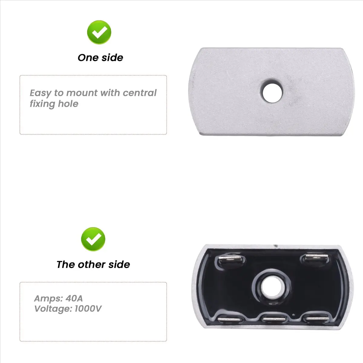 * Redresseur N21R avec pont de diodes triphasé 40A 1000V SQL40A