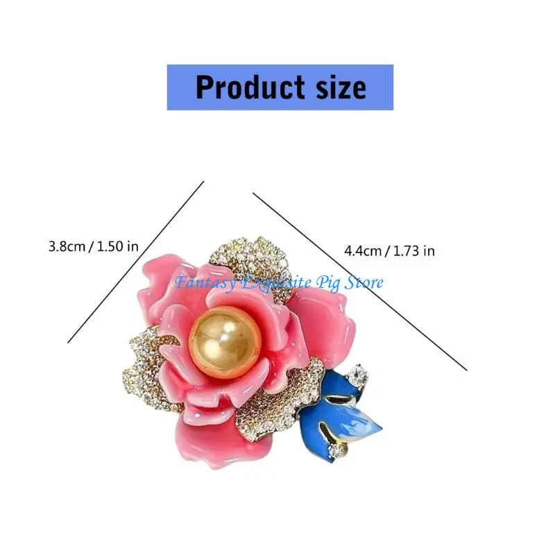 مصنوعة يدويًا يدويًا مصنوعًا يدويًا فاوش بروش دبوس مينا ملون تفاصيل تزيين شارة سبيكة لإهداء العطلات