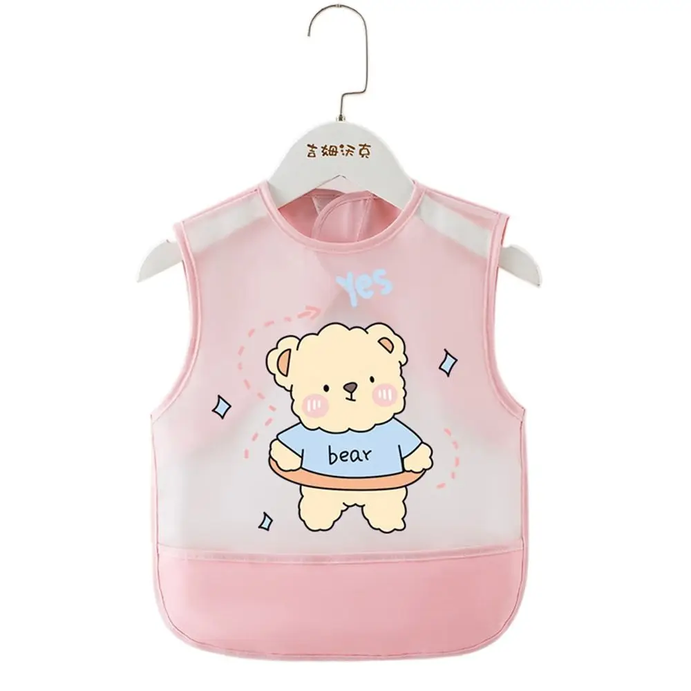 Animal Pattern Baby Feeding Bib Anti-dirty Waterproof Sleeveless Bibs Rabbit Comfortable Saliva Towel Burp Apron Infant Toddler