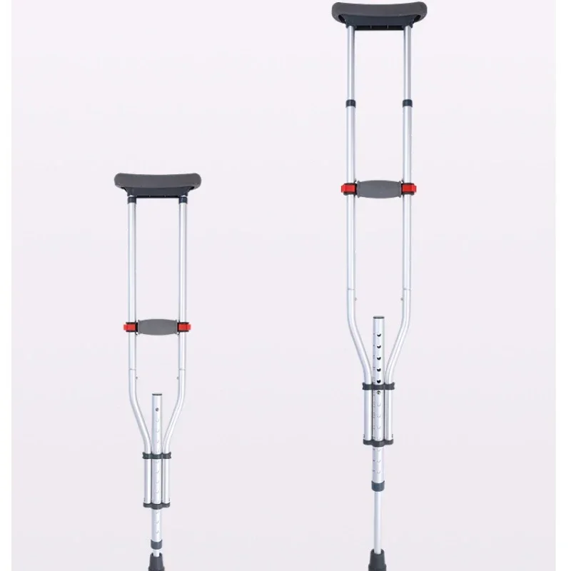 

Folding Crutches Aluminum Alloy Split Elderly Armpit Crutches 13 Gears To Adjust Folding Armpit Crutch Lightweight