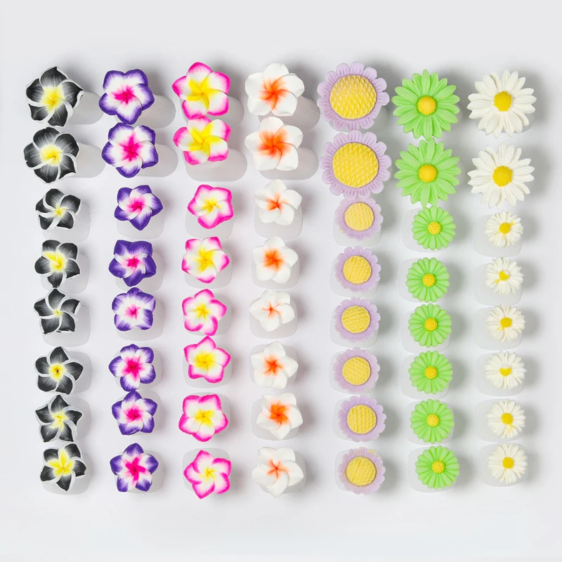 8PCS เล็บซิลิโคน Toe Separator Daisy WaterDrop Rhinestone ดอกไม้รูปร่างเล็บเครื่องมือนุ่ม Finger Separator สําหรับเล็บ