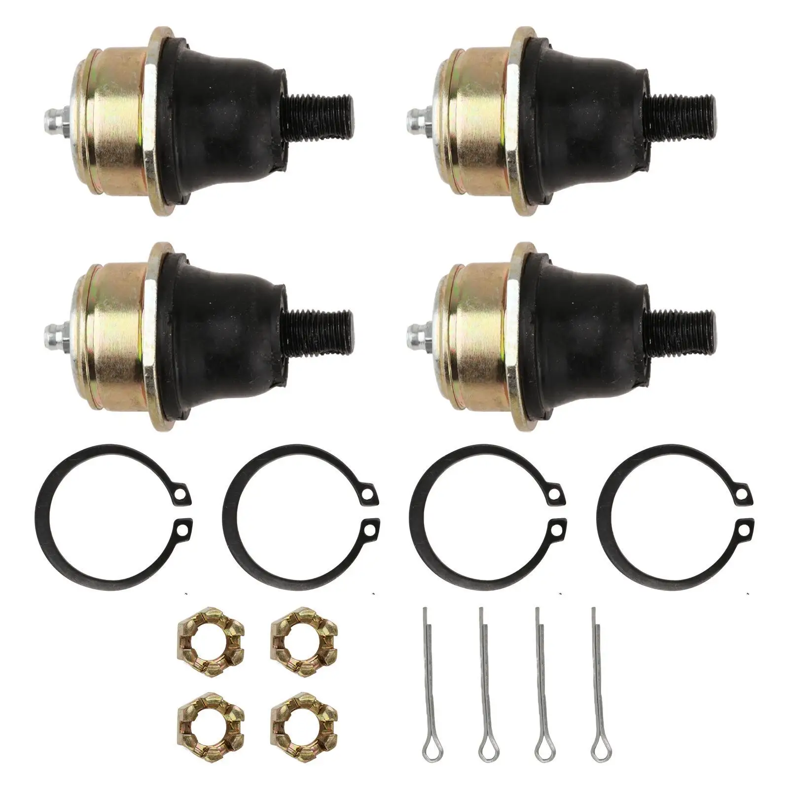 

4x Complete Upper and Lower Ball Joints 703500082, 706200133 High Performance Professional for Bombardier Can-am DS650 Baja
