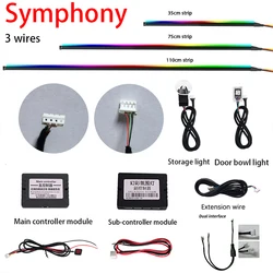 'Magic lantern' Symphony Ambient Light Accessories Full Colors Streamer Rainbow Parts 3 pin 3 wires Interior Interior Mouldings