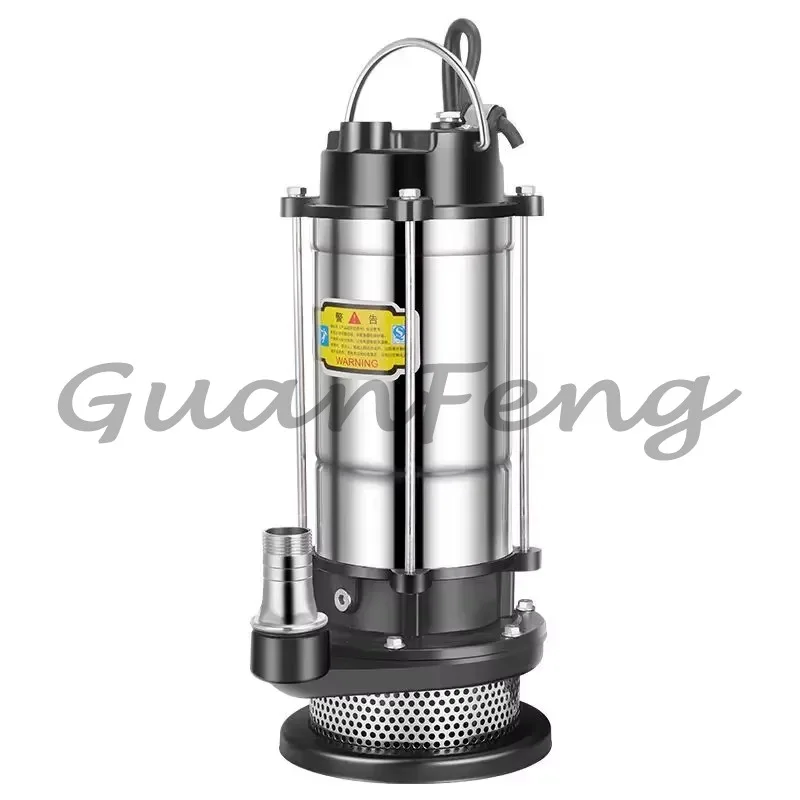 220V 1 Inch High Lift Submersible Drainage Pump, Suitable for Clean & Dirty Water, Household & Farm Irrigation Use
