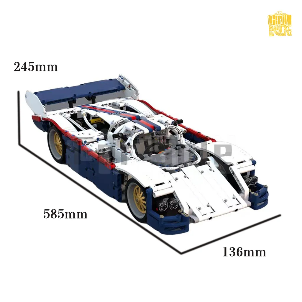 MOC-38167 P95Racing CAR Model With PDF Drawings Building Blocks Bricks Kids DIY Toys Birthday Christmas Gifts