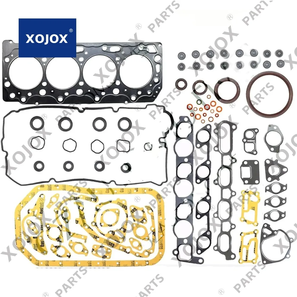 

XOJOX Engine Gasket Kit - Complete Seal Set for Mitsubishi 4D55, 4D56, 4D55T & 4D56T Engines | For Ford Pickup, Pajero, Delica,