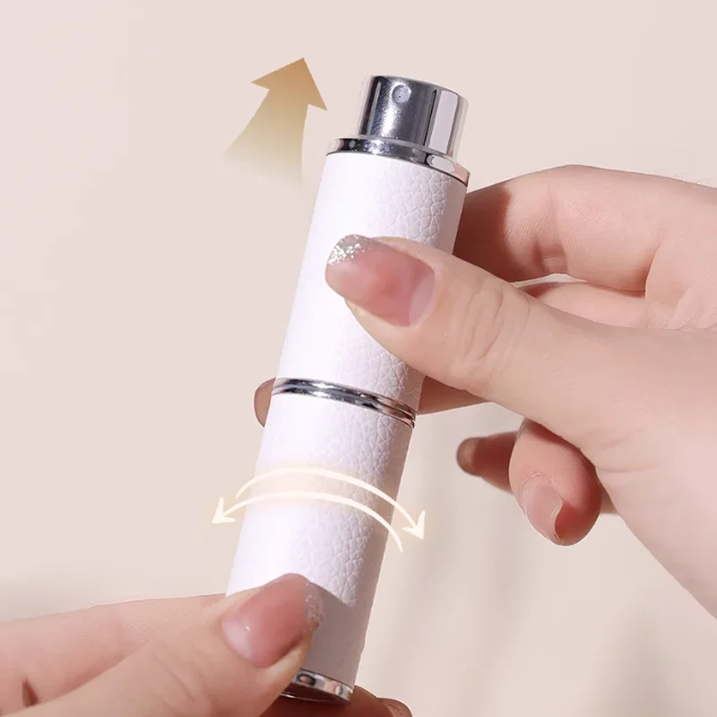 8ml หนังน้ําหอม Atomizer สเปรย์กลิ่นปั๊มขวดน้ําหอมแบบพกพาคอนเทนเนอร์เครื่องสําอางเดินทาง Vial MINI Empty สเปรย์ขวด