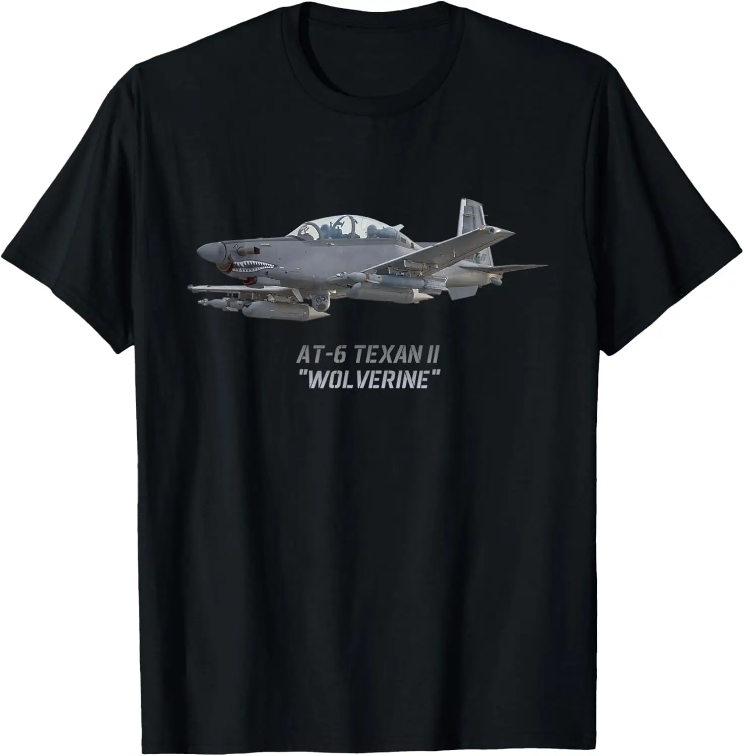 

AT-6 Light Attack and Reconnaissance Aircraft T-Shirt Short Sleeve Casual 100% Cotton T Shirt