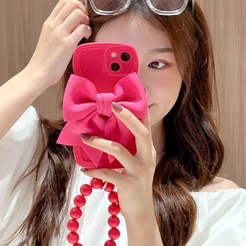 Bow Tie Ring Chain Silicone Waves Phone Case For Huawei P30 Lite P20 P40 P50 Mate 50 40 30 20 Pro Y9S Y9 Prime 2019 Soft Cover