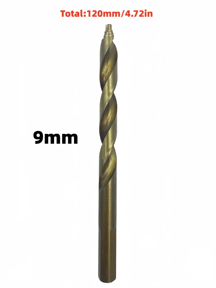 1PC 9mm HSS Step Twist Drill Bit Sharp Cutting Tip Drill Bit for Wood PVC Acrylic Soft Metal Drilling
