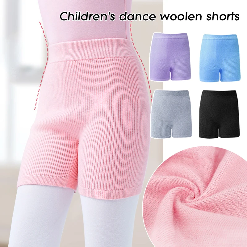 

Children Ballet Dance Shorts Autumn Winter Soft Warm Knitted Dance Costumes Girls Ballet Dance Gymnastics Bottoming Shorts