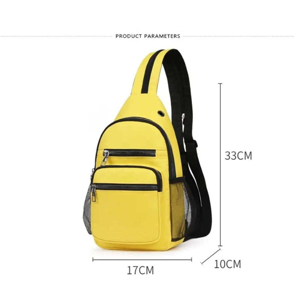 Zaino multiuso a tracolla di piccole dimensioni Tasche multiple Borsa da petto leggera Borsa a tracolla impermeabile unisex