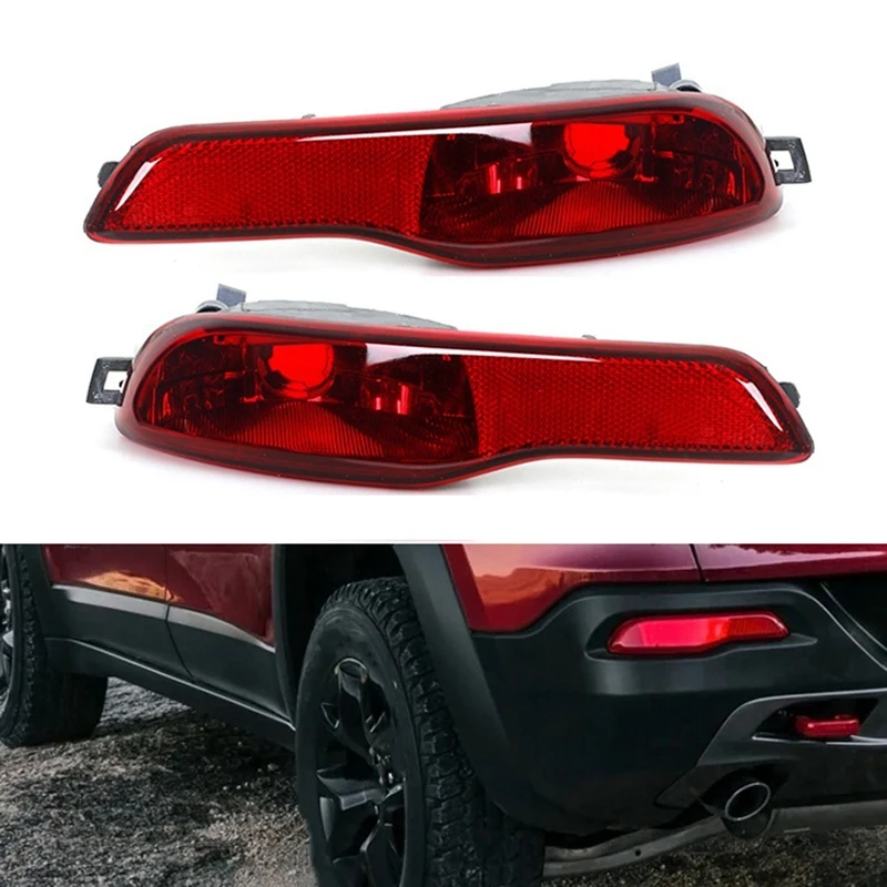 Automotive Rear Fog Lights Running Lights Rear Bumper Lights For Jeep Cherokee 2014 2015 2016 68102877AC 68102876AC Parts