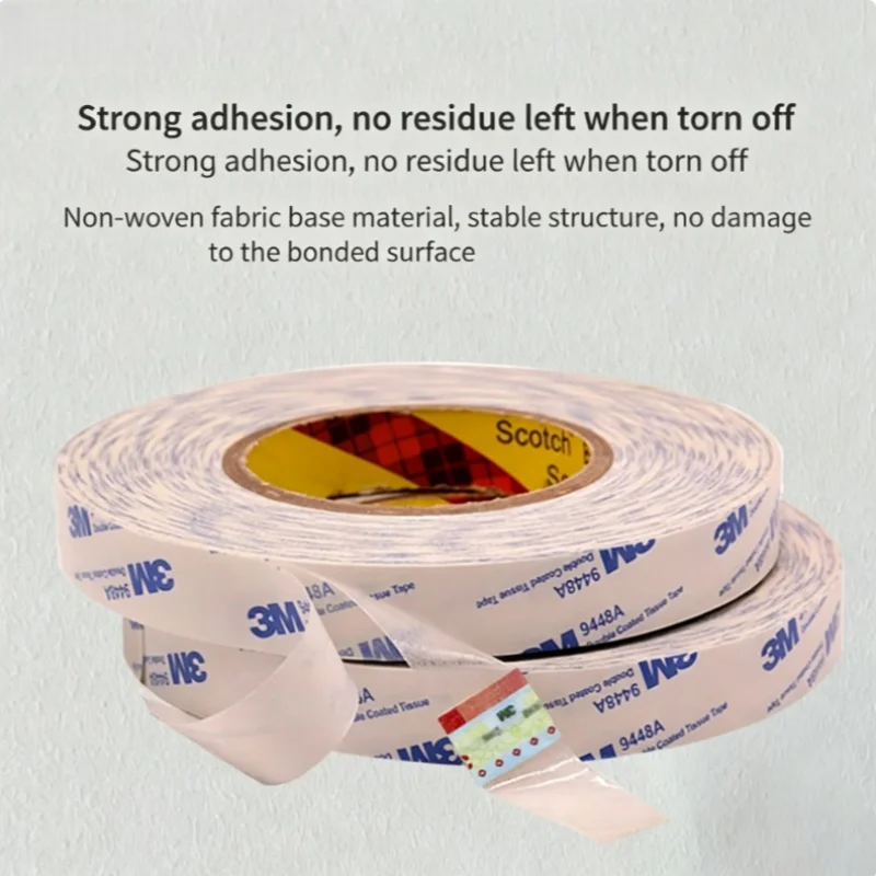 Original 3M 9448A Double Sided Tape Ultra Thin Strong Adhesion Heat Resistant for Phone Repair LCD Screen Electronics view 5
