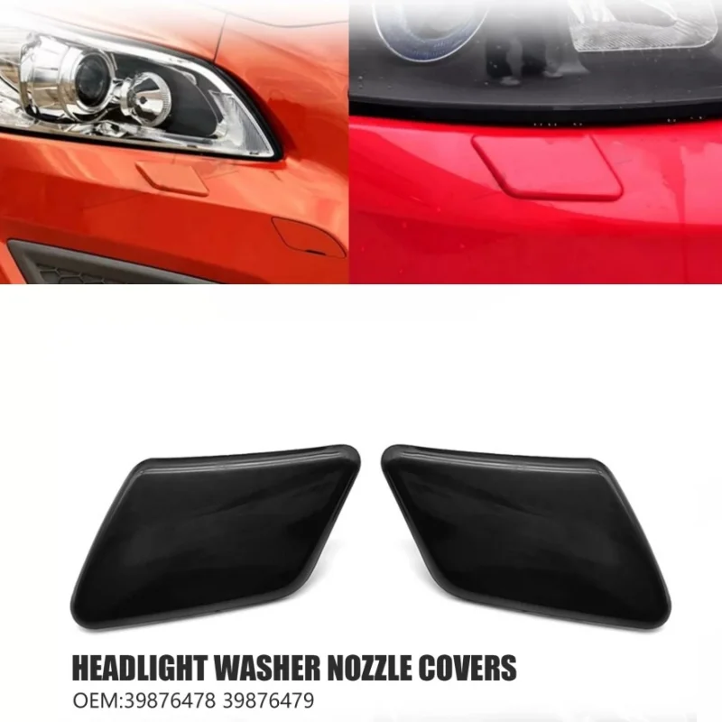 

For VOLVO C30 2008-2010 Front Left Right Bumper Headlight Washer Cover Cap Nozzle Car Lights Parts 39876478 39876479