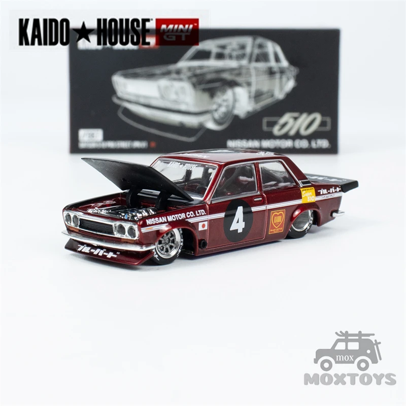 Kaido House x MINI GT 1:64 Datsun 510 Pro Street JPN V1 Diecast Model Car