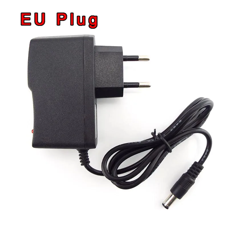6V 1A AC to DC 100V-240V Wall Charger Power Supply 1000ma Adapter Converter Transformer US EU Plug Charging 5.5mm*2.5mm E2
