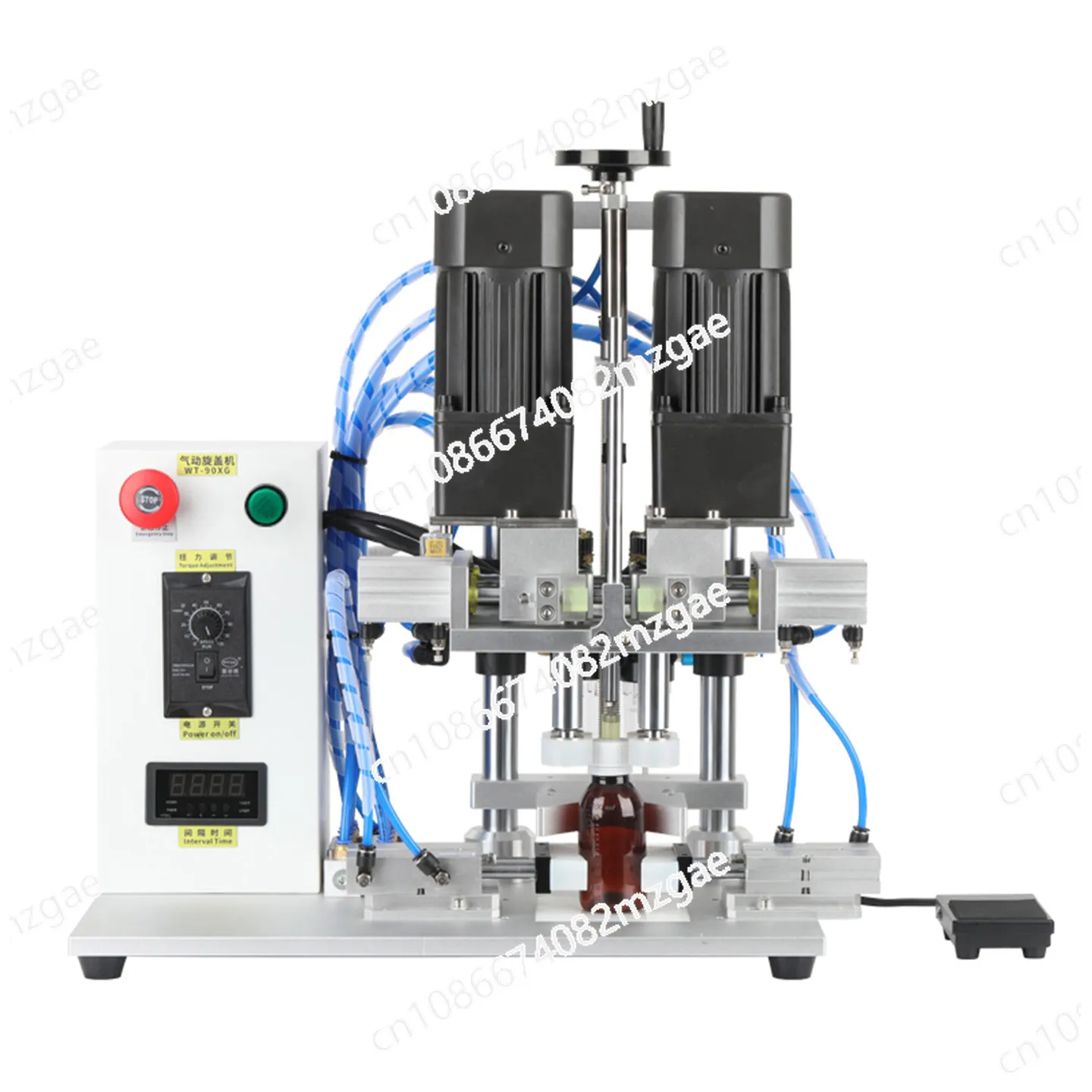 WT-90XG Semi-automatic Capping Machine Pneumatic Capping Machine Capping Machine Tinplate Bottle Cap Automatic