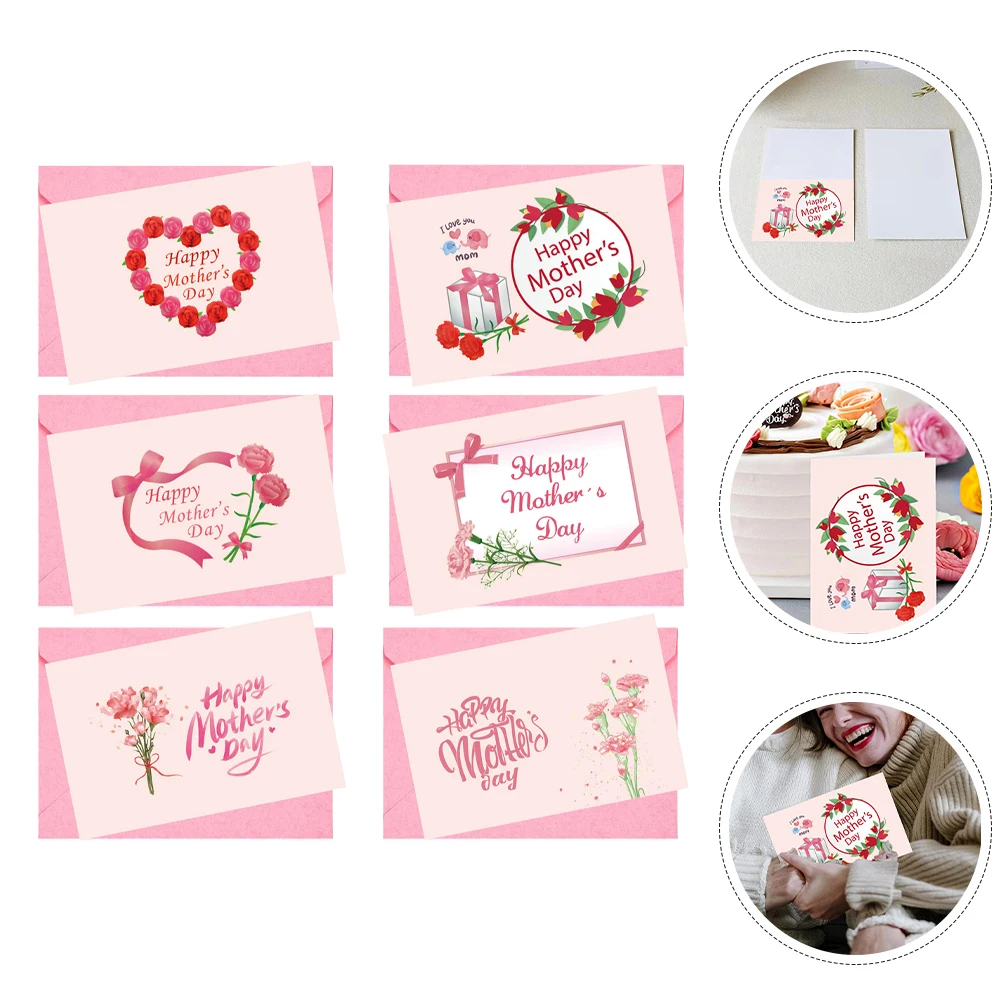 

Mother's Day Card Thank Cards Small You Greeting for Mothers Sealing Stickers Mother’s Envelopes
