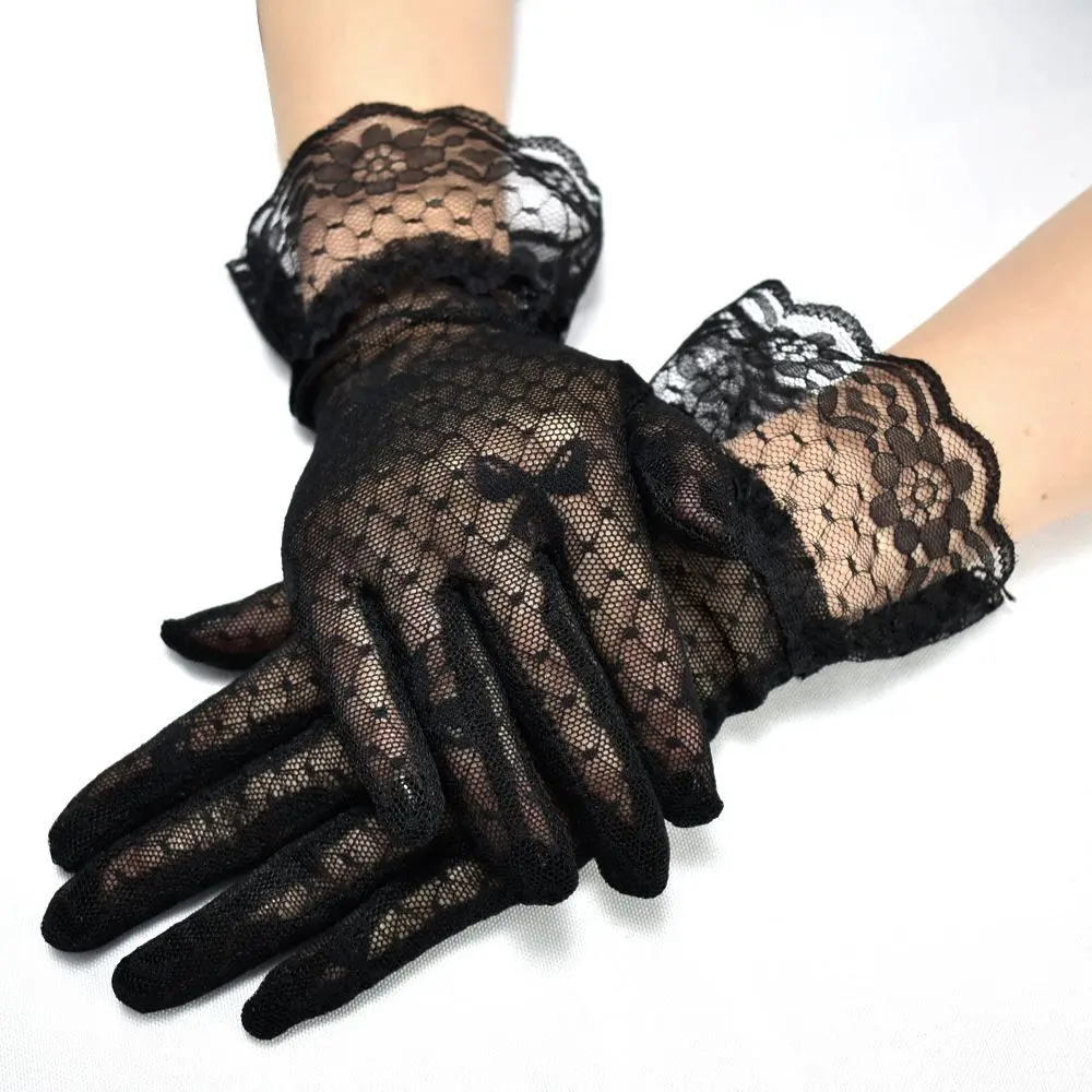 

Wedding Mesh Paragraph Sexy Dress Party Lace Glove Summer Sunscreen Mittens Bride Gloves
