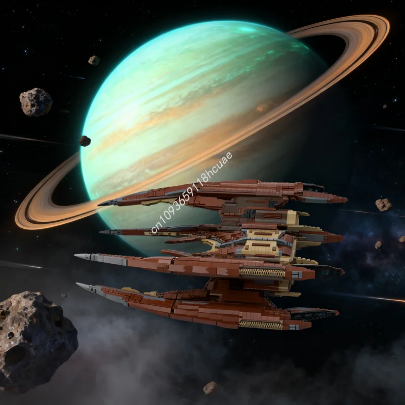 

5140pcs MOC Star Trek Picard The Shrike Spaceed Model Building Blocks Construction Christmas Gift Assemble Toy DIY Creative Kids