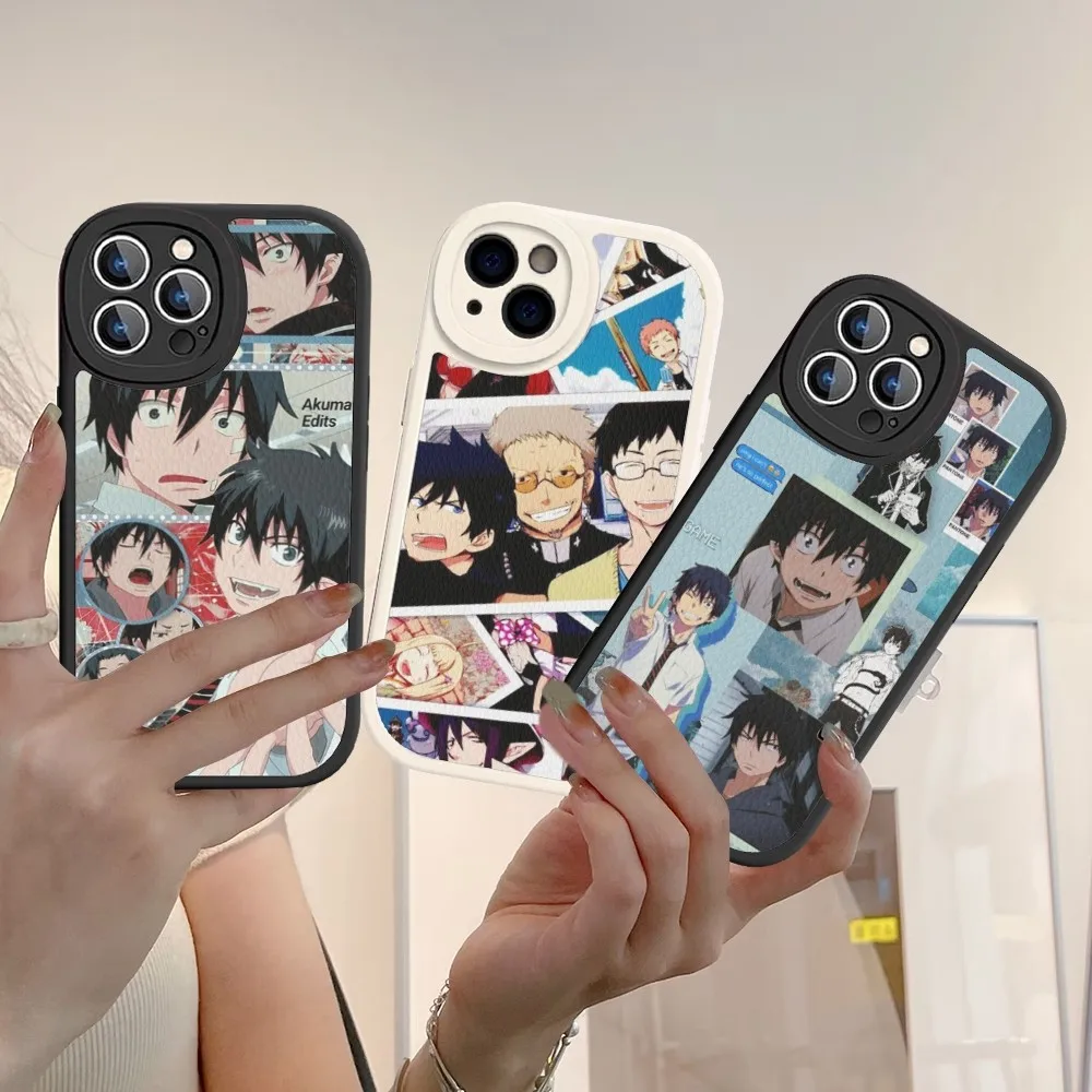 

Blue Exorcist Phone Case Hard Leather For iPhone 14 13 12 Mini 11 14 Pro Max Xs X Xr 7 8 Plus Fundas