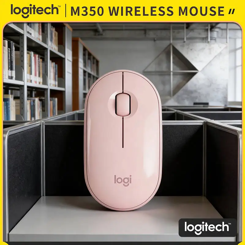 

Эргономичная оптическая мышь Logitech M350 — удобный захват, бесшумные нажатия, радиус действия 10 м, 18 месяцев автономной работы, совместимость с ПК, Mac, iPad