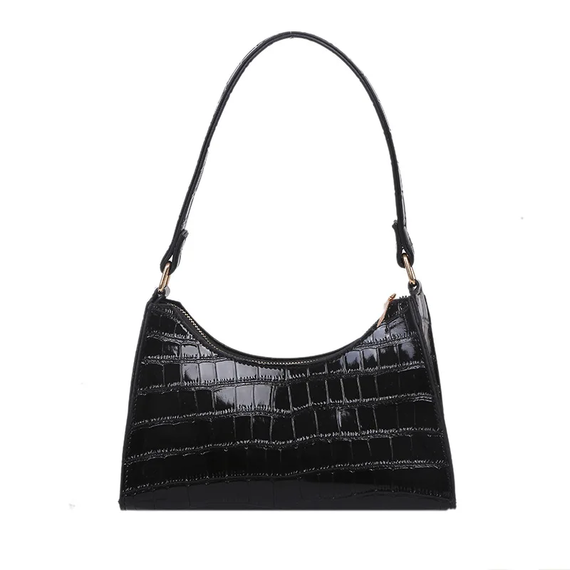 Borsa per la spesa squisita alla moda Borse da donna casual retrò Borse a tracolla Borsa a catena in tinta unita in pelle femminile