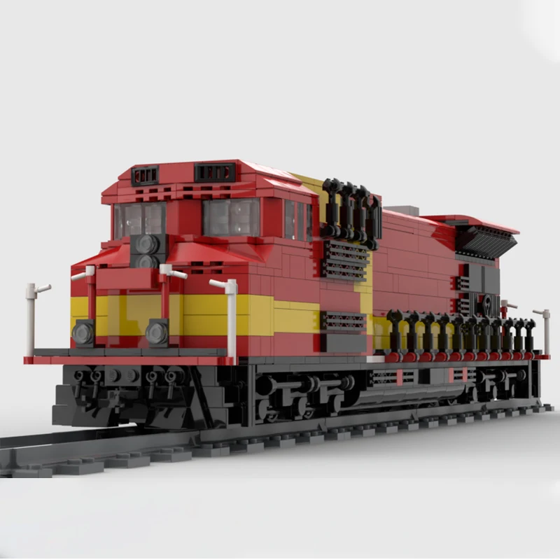 

1466 шт. MOC AWVRes 777, строительные блоки для поезда, рождественский подарок, витрина, декоративные, сделай сам, идеально подходят для творческих интерьеров