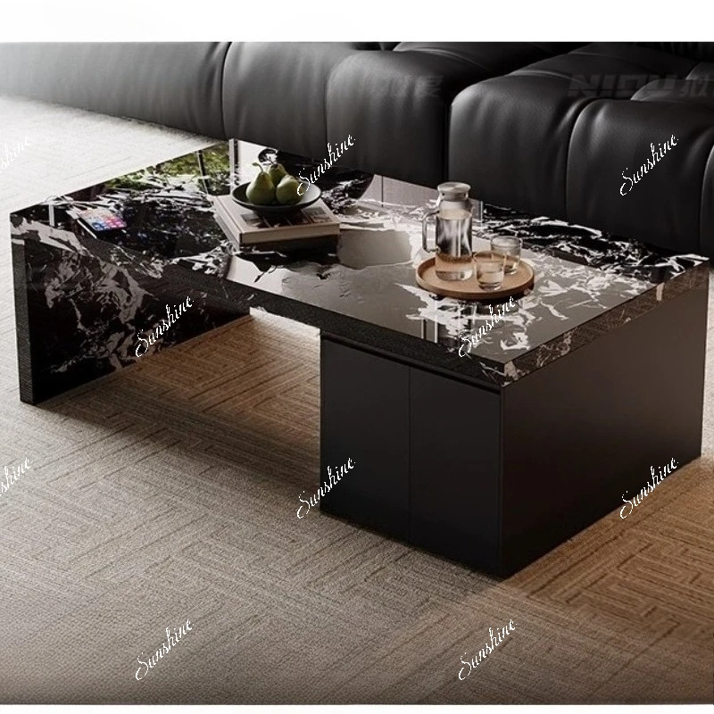 Tea tray kettle integrated automatic household business tea table light luxury modern tea table