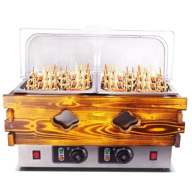 Commercial Skewers Incense Oden Double Cylinder Kanto Boiling Machine